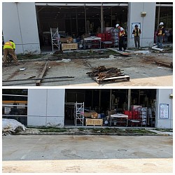 Construction Rebars clean up